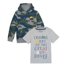 Eddie Bauer Boy's Youth Hoodie and Tee - VARIATION