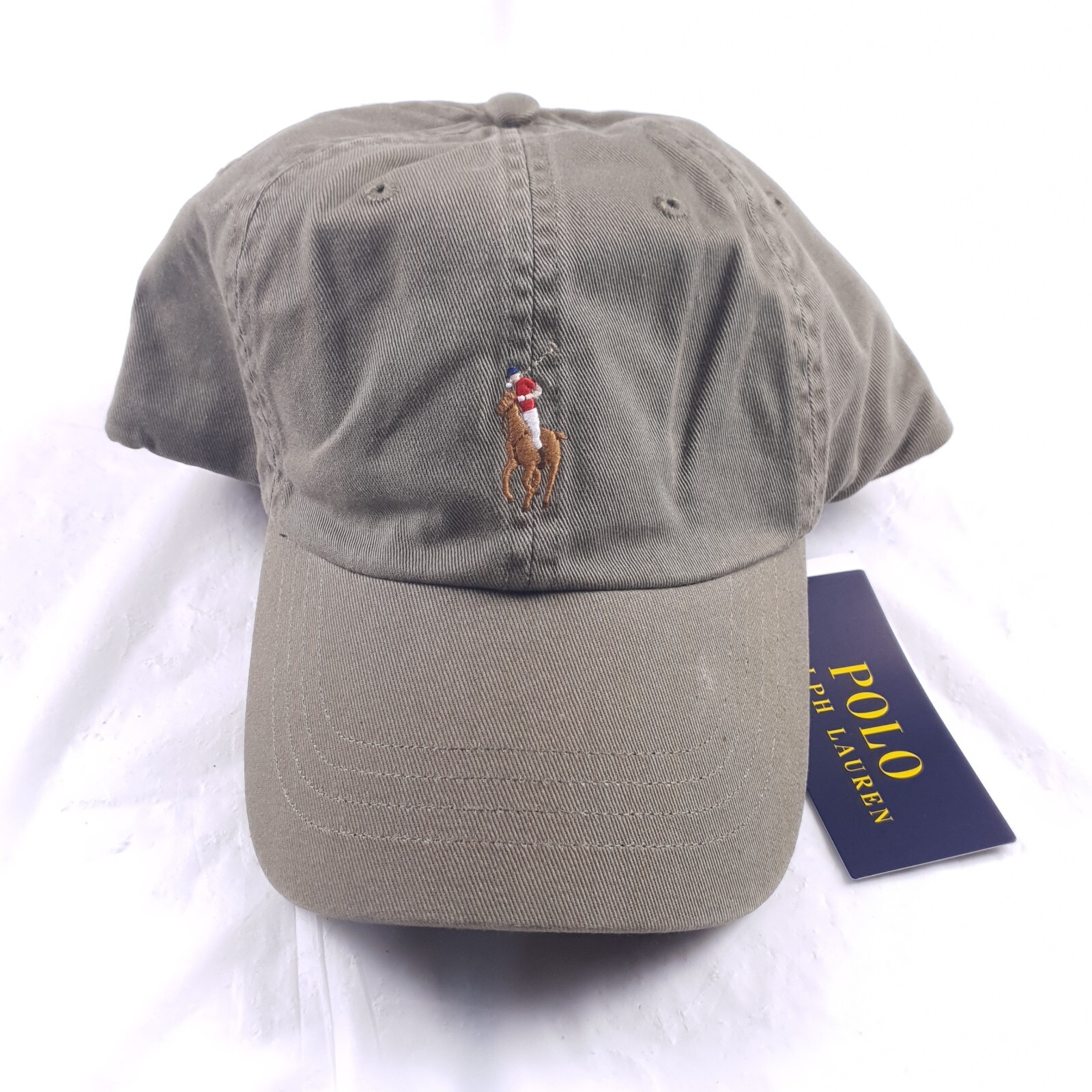 NEW! POLO RALPH LAUREN HAT -ARMY GREEN PONY BASEBALL CAP CHINO UNISEX ADJUSTABLE