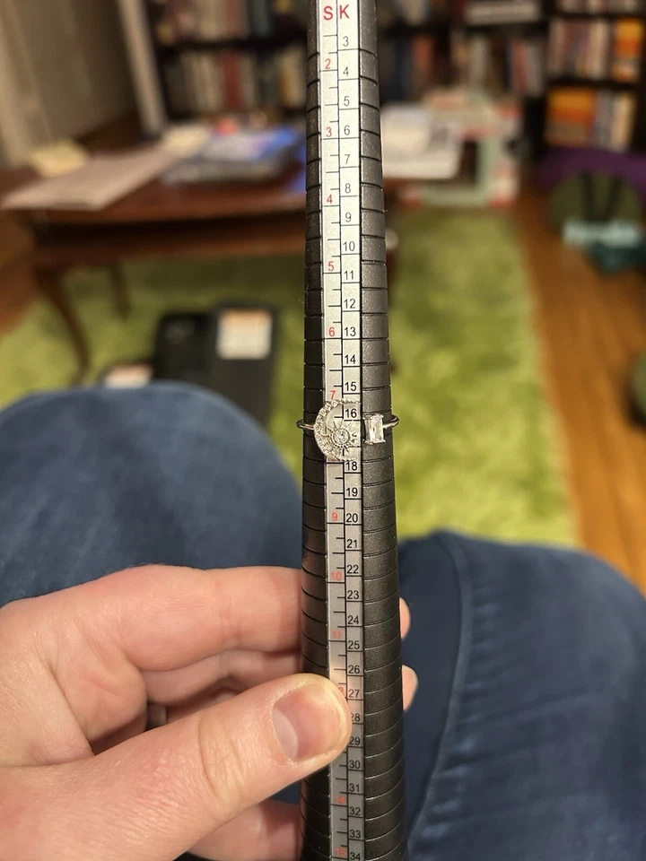 Conjunto de 9 anéis Moonchild Joias perfumadas tamanhos 8 e 9 - Tamanho em fotos - Imagem 2 de 4