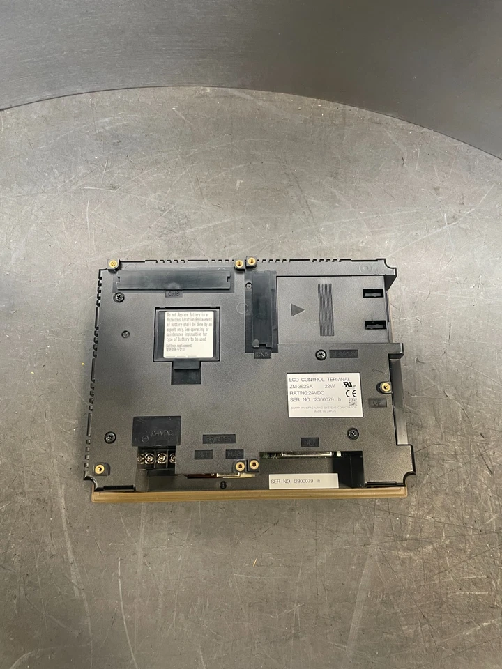 Sharp ZM-362SA Black 24-Volt DC LCD Control Terminal Touch Panel - Image 3 of 4