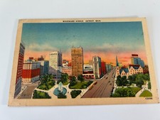Woodward Avenue Detroit Michigan Postcard