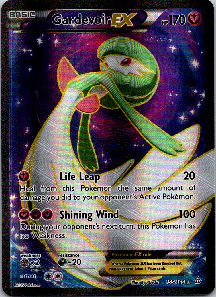 Gardevoir EX (155 Full Art) 155/160 XY-Primal Clash Holo Pokemon TCG Card NM