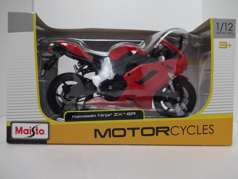 Maisto KAWASAKI Ninja ZX-6R 1/12 Color Rojo - Imagen 2 de 4