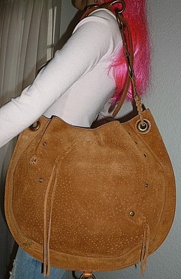 suede boho bag