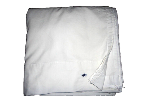 VINTAGE RALPH LAUREN WHITEPOLO PONY (1) KING/CALIFORNIA KING FLAT SHEET 106X1002 - Picture 6 of 6