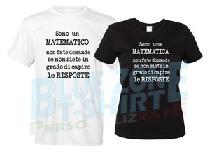 maglietta matematica