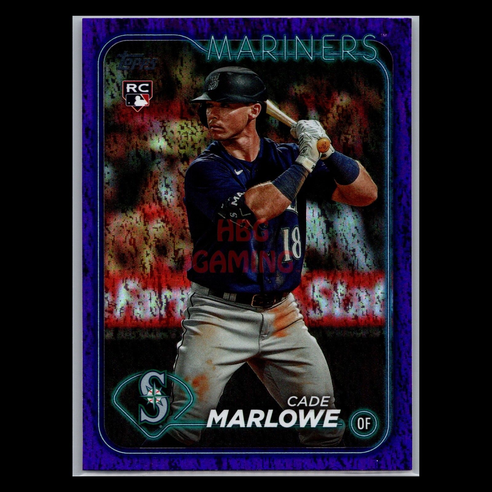 Cade Marlowe RC /799 Purple Holofoil Board 2024 Topps Series 1 Mariners #286