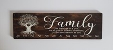Handmade Wooden Birthday/Anniversary Calendar