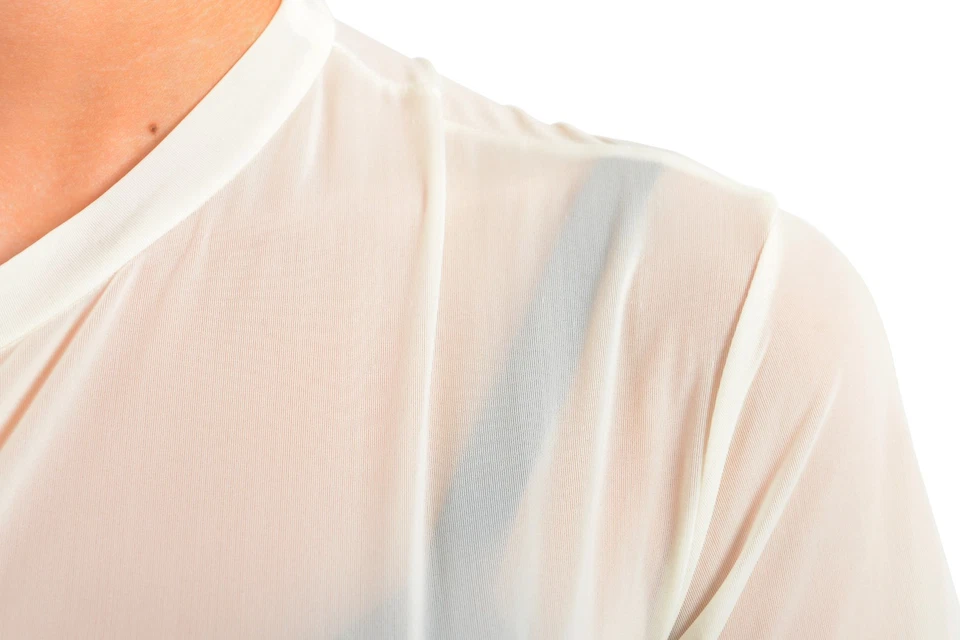 Blusa Top Versus by Versace Para Mujer Blanca Transparente US XS IT 38 Foto 4 de 4