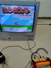 Nintendo Famicom HVC-001 Console 3 Games Box AC Adapter Set Good