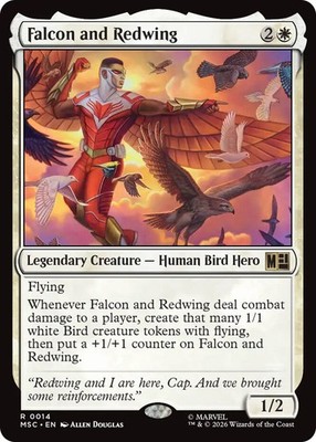 x1 Falcon and Redwing R MTG Commander: Marvel Super Heroes M/NM, English