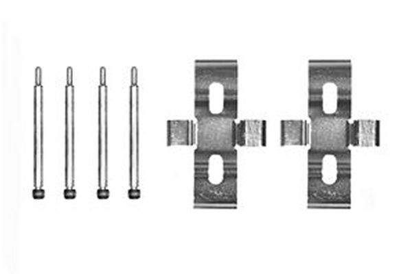 TRW ZubehöRsatz Scheibenbremsbelag PFK172 FüR Mercedes Klasse W126 SL C126 R107-image