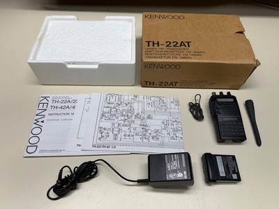 Kenwood Th-22at 144mhz Fm Transceiver With Original Box Manual Bundle