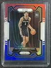 VICTOR WEMBANYAMA 2023-24 PANINI PRIZM #136 ROOKIE RED WHITE AND BLUE RC SPURS