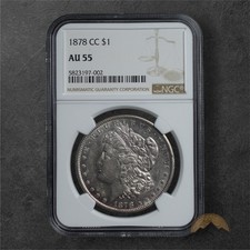 1878-CC Morgan Silver Dollar $1 - NGC AU55 - Carson City