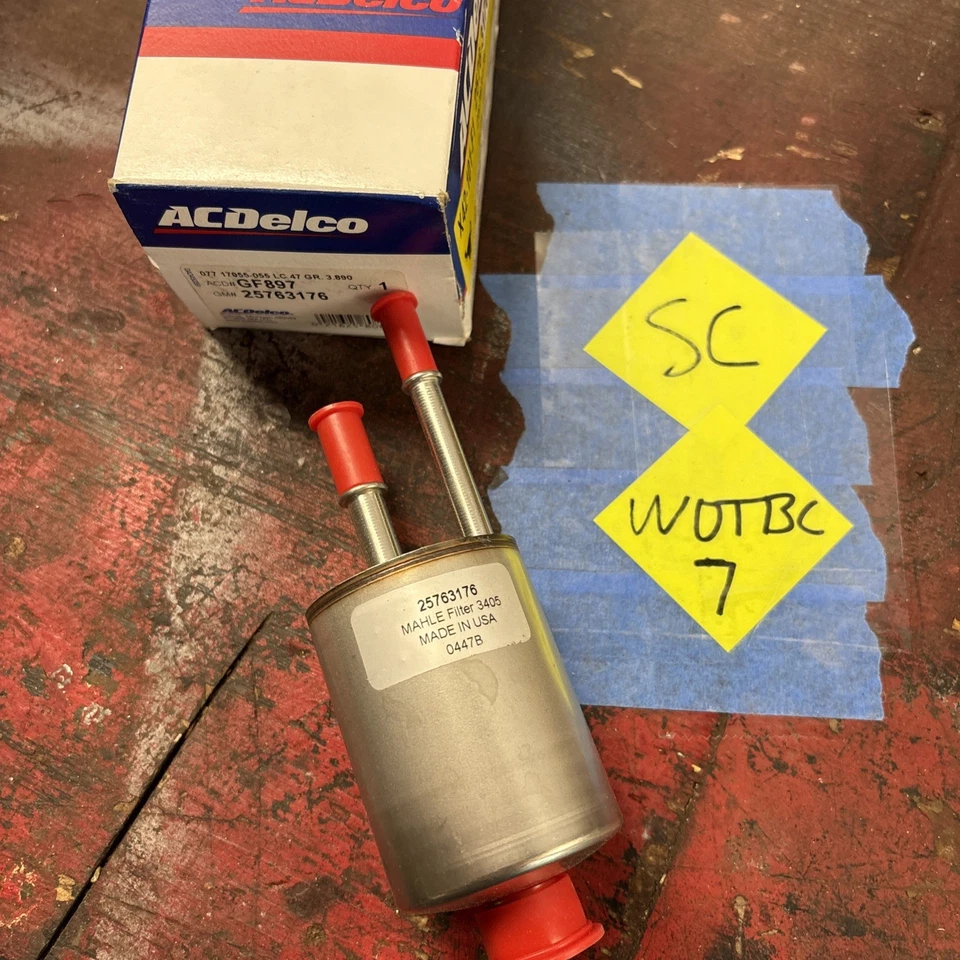 Filtro de combustible de gasolina genuino GM GF897 AC Delco nuevo para Cadillac CTS SRX STS 2005-2011 Foto 2 de 2