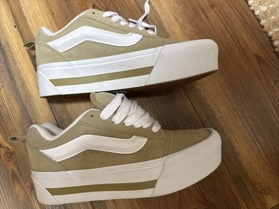 VANS Knu Stack Platform Shoe Nostalgia Cornstalk M 8 W 9.5 Puffy Tongue