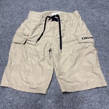 Vintage Y2K Oakley Science Art Cargo Board Shorts Men 30 11" Brown Software
