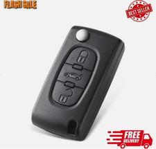 3 Button Flip Remote Key Fob For Peugeot Partner Citroen Berlingo Dispatch van