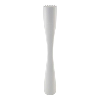 Pestello Da Bar XXL In Plastica Arancione Fluorescente – 30 Cm Con Estremità Ondulata