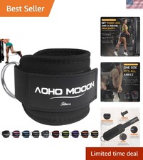 Durable Neoprene Ankle Straps - Adjustable Glute Cuffs for Effective Training