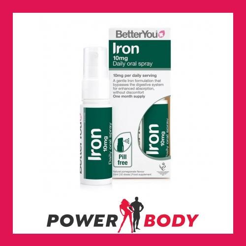 BetterYou - Iron 10mg Daily Oral Spray, Pomegranate - 25 ml.