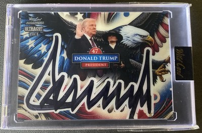 Donald Trump 2025 Wild Card AUC-RE3-DT7 UltraCut Authentic Auto 1 of 1