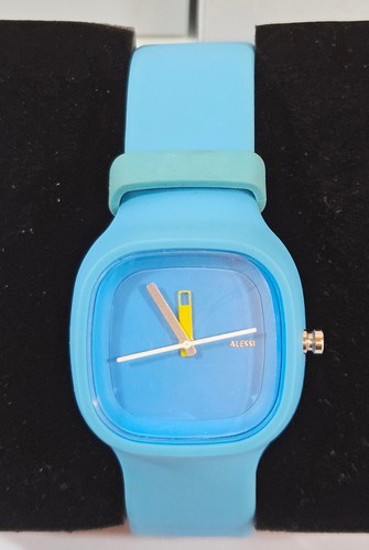Alessi Kaj Watch, AL10012 Blue, By Karim Rashid, Boxed, Unworn, RARE - Picture 6 of 21