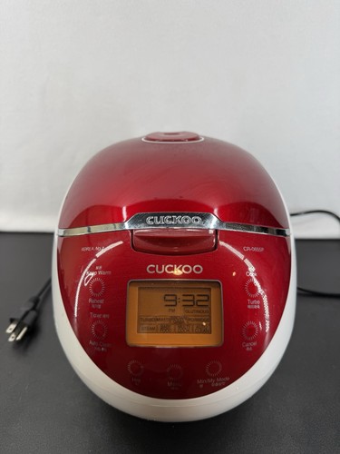 6Cp Cuckoo CR-0655F Rice Cooker W/LCD Display 11-Menu Options Excellent Inner