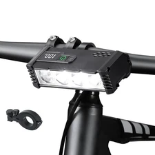 LED Bike Light USB Rechargeable Super Bright Bicycle Front Waterproof Headlight