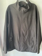 Swiss Tech Men's Black Full Zip Jacket 3XL 3X-Large Softshell Size 54-56