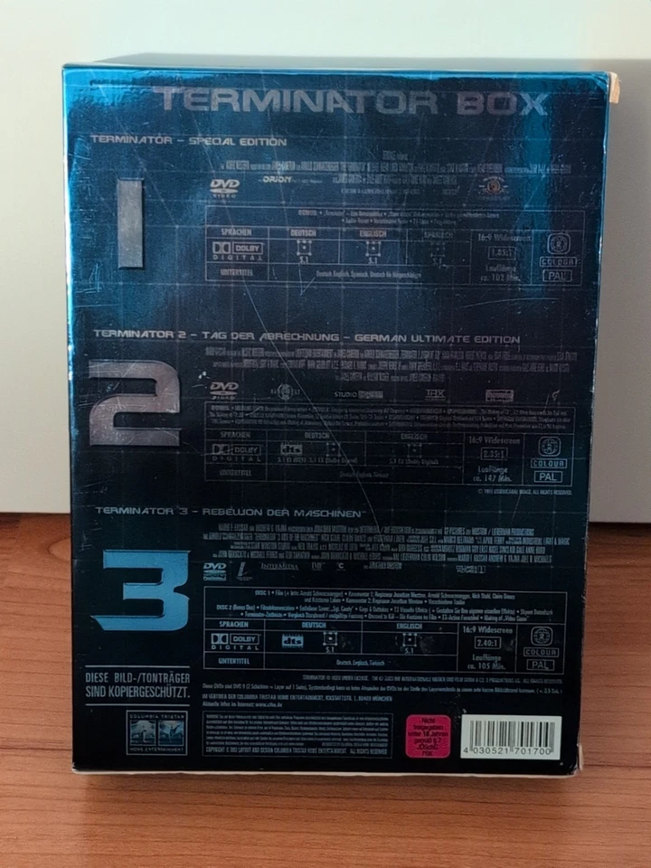 Terminator Box T - Box - Teil 1-3 (DVD) - Bild 2 von 4