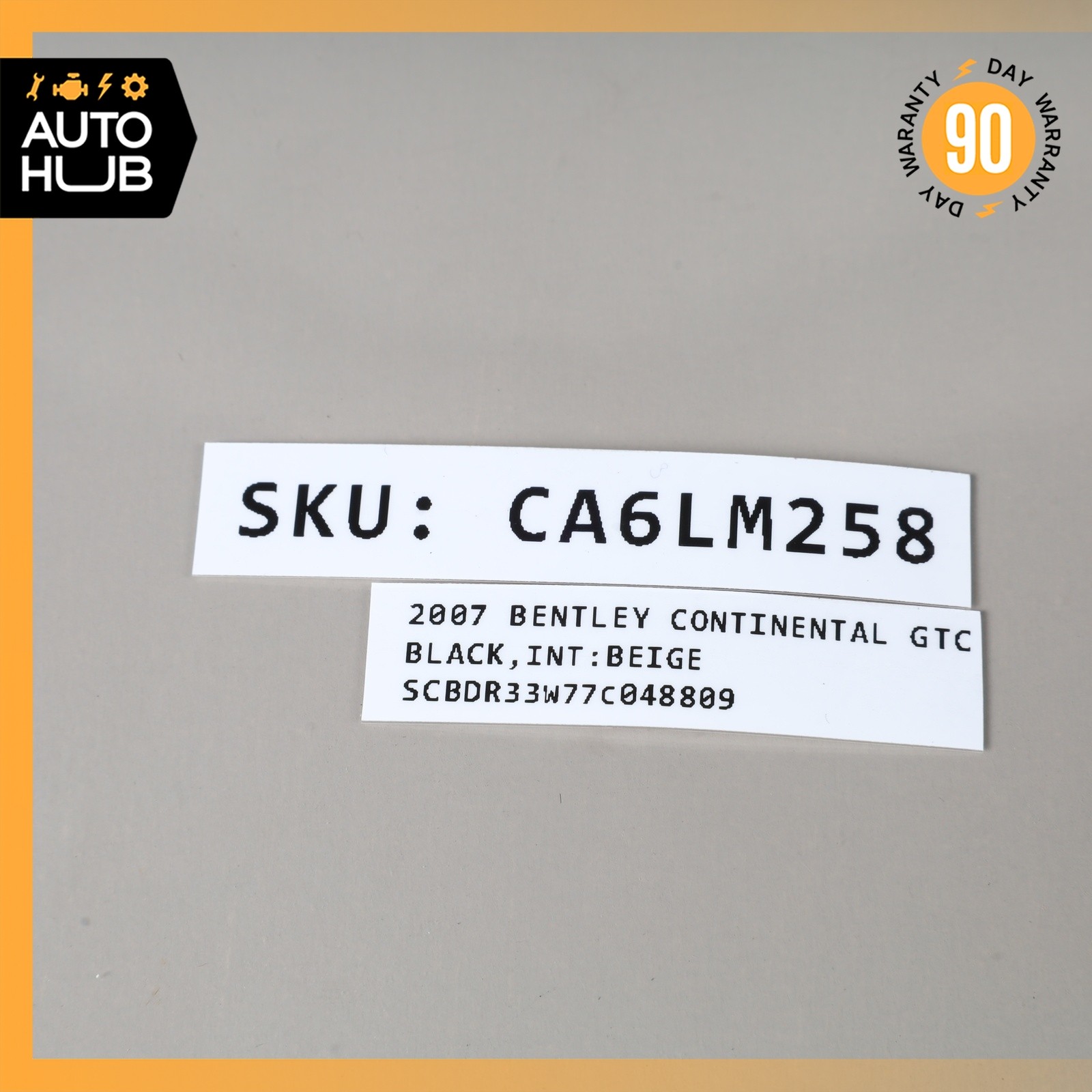 Bentley Continental GT 2007-2011 Amplifier