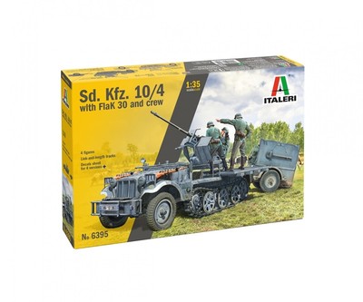 Italeri 6395 - 1:35 Sd. Kfz. 10/4 mit FLAK 30 und Crew - Neu