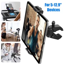 Universal Tablet Phone Mount iPad Holder for Mic Stand Bike Golf Cart Treadmill