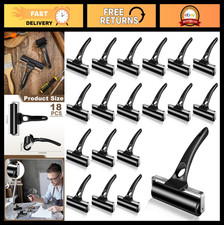 18 Pcs Rubber Roller Set - 4.7" Brayer Ink Rollers for Crafting, Printing  Stam