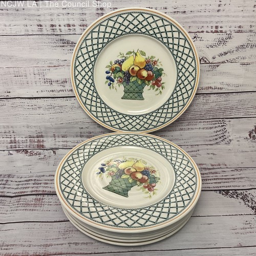 Villeroy & Boch Basket Pattern Salad Plate 8.5" Lot Of 8 Dishes