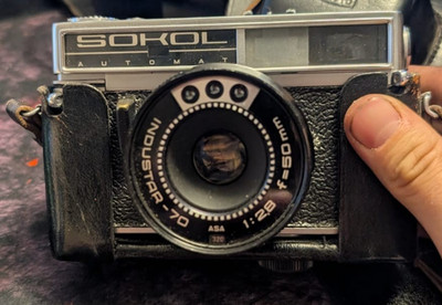 LOMO Sokol Automat analoge 35mm Messsucherkamera mit Industar-70 1:2,8 f=50mm