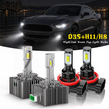 For Ford Mustang 2008-2017 Xenon Hid Headlight Highlow Led Fog Light Bulbs