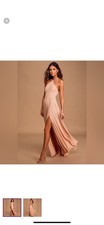 NWT! Lulus Absolutely Breathtaking Blush Maxi Dress Size S