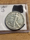 1941 D Walking Liberty Half Dollar 90% Silver