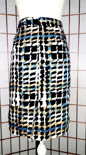 Charter Club Multi Color Houndstooth Cotton Pocket Stretch Skirt ~ 4 M3020 - Picture 5 of 16
