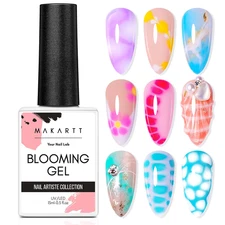 Clear Blooming Gel 15Ml UV LED Soak off Nail Art Polish for Spreading Effect Mar