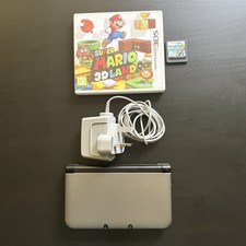 Nintendo 3DS XL Grey Console Bundle - Charger, 4GB SD & 2 Games - Tested