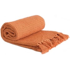 Emma Barclay Honeycomb Throw 50 x 60 Burnt 50x60 (127x152cm), Orange 