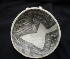 PREHISTORIC ANASAZI BOWL Black & White 5 1/2