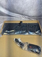 Lenovo USB Traditional Black Keyboard New in Box With New USB Mouse Bundle