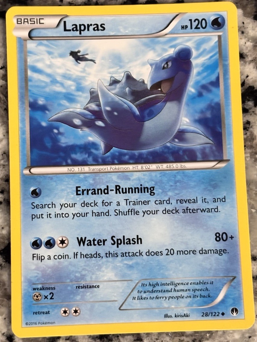 Pokémon Lapras BREAKPoint 28/122 Regular Uncommon