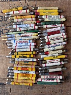 Vintage Bullet Pencil Lot Farm Seed Oil Livestock Adv Monroe Wisconsin IL WI