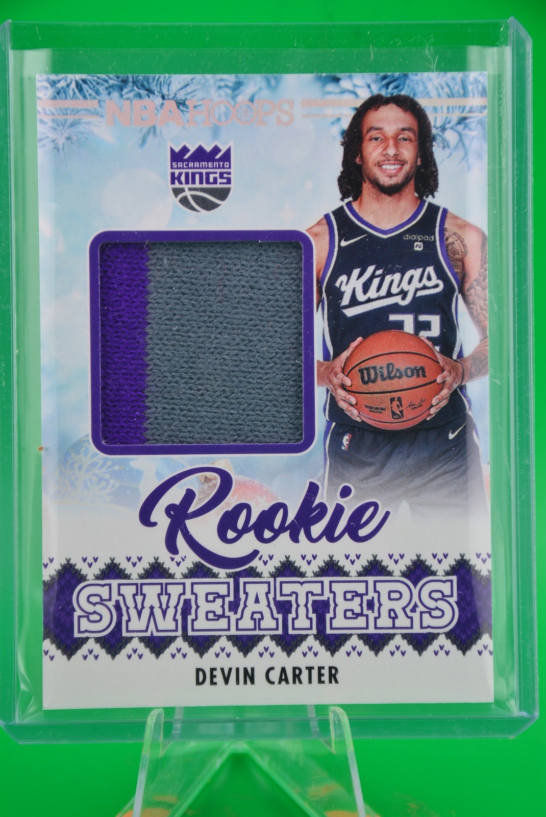 2024-25 Hoops Winter #RSW-DEV Devin Carter Rookie Sweaters